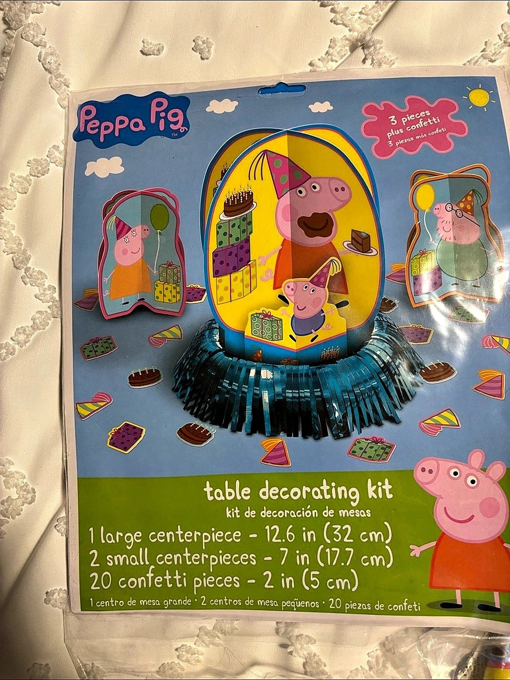 Peppa Pig Table Decorating Kit and Jumbo Letter Banner Kit Party Decorations